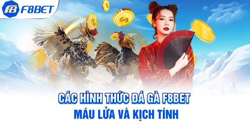 Các hình thức đá gà F8BET máu lửa và kịch tính